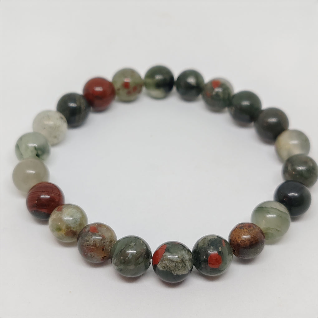 Setonite / African Bloodstone (8mm round beads)