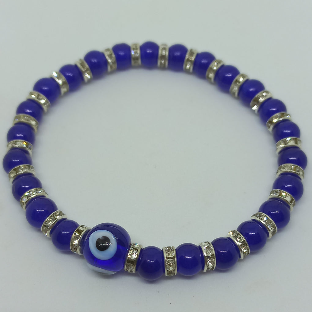 Blue Bracelet with Evil Eye detail