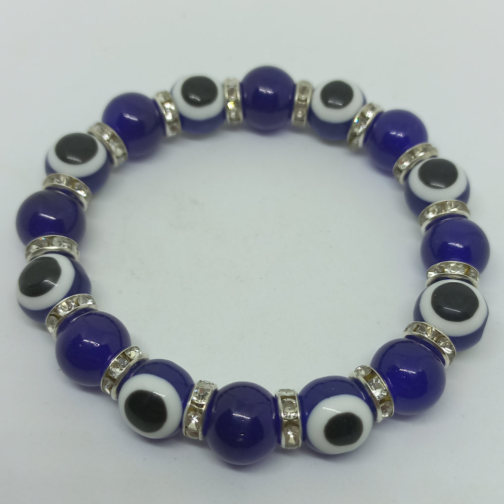 Evil Eye Bracelet - Chunky 9mm beads