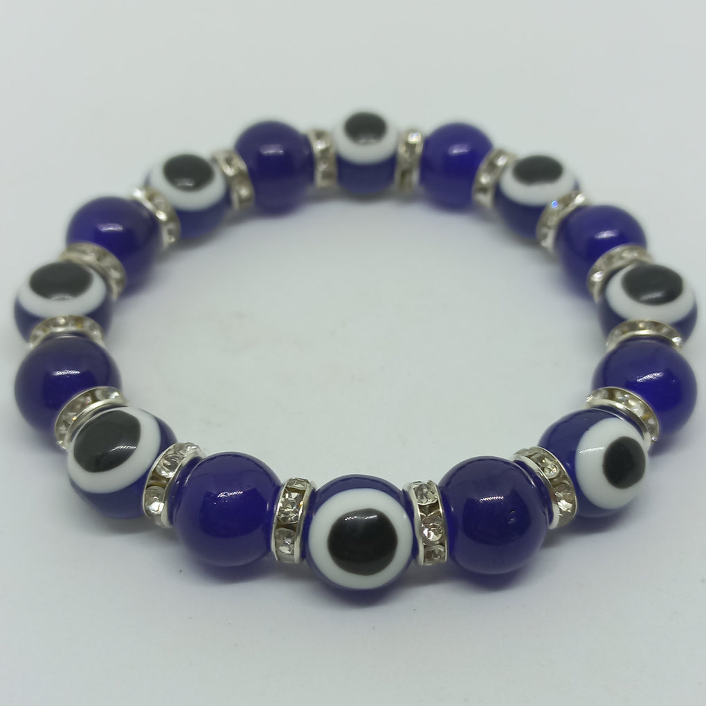 Evil Eye Bracelet - Chunky 9mm beads