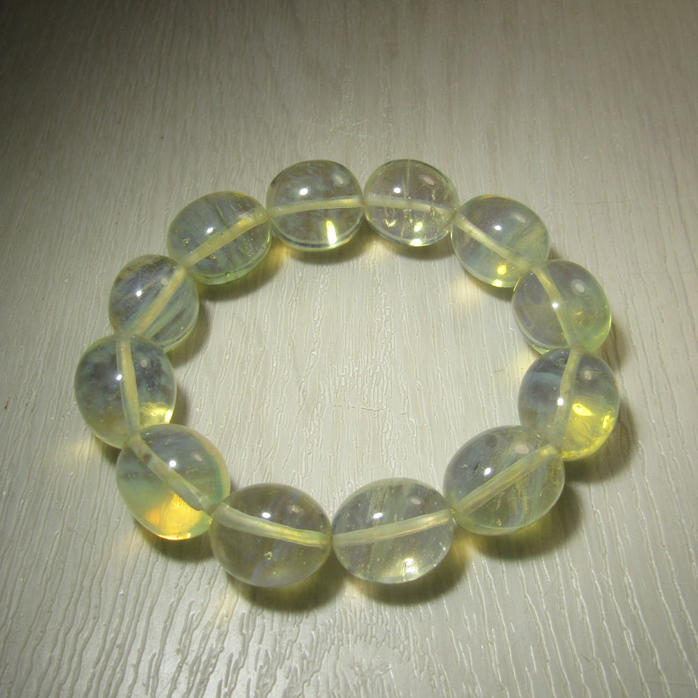 Yellow Obsidian 18mm oval bead Bracelet