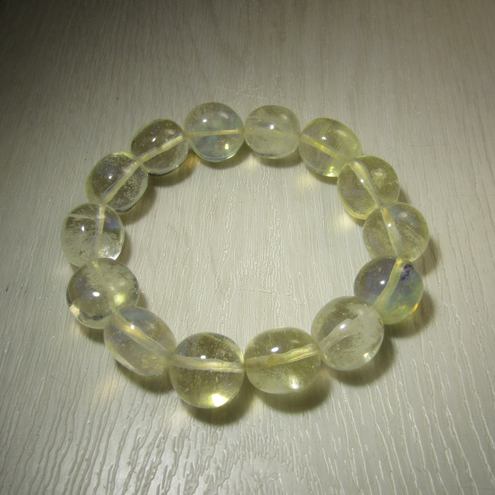 Yellow Obsidian 18mm oval bead Bracelet