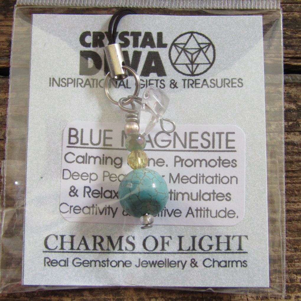 Blue Magnesite Amulet (small)