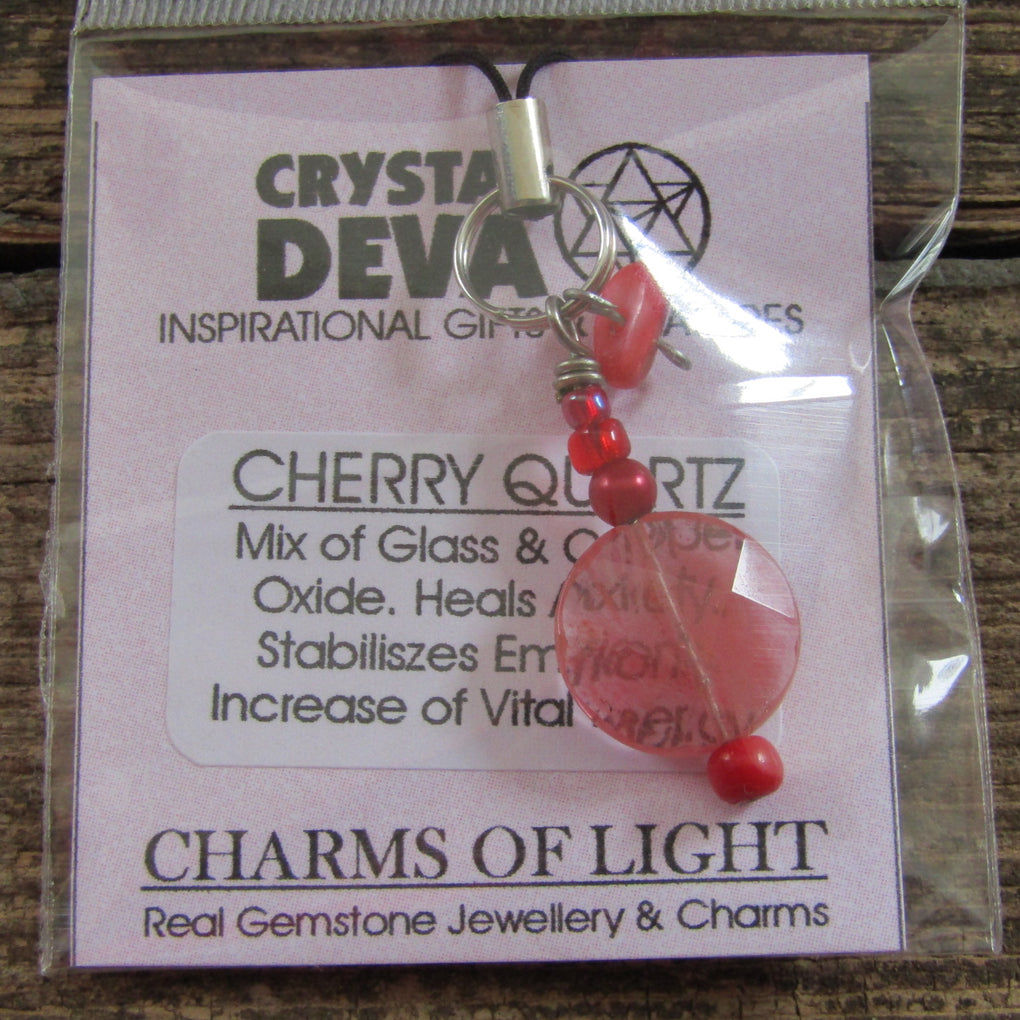 Cherry quartz Amulet (small)